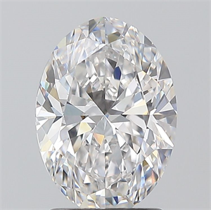 Foto Diamante Natural 1.70 quilates, Ovalado , Color E, claridad VS1 y certificado GIA de