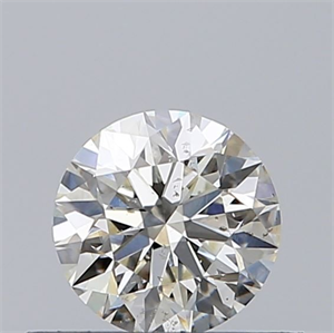 Foto Diamante Natural 0.40 quilates, Redondo , Color J, claridad SI2 y certificado GIA de