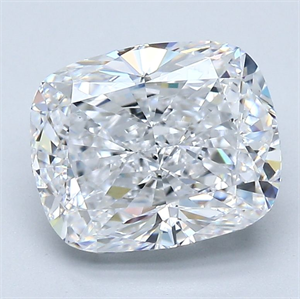 Foto Diamante Natural 3.02 quilates, Del cojín , Color D, claridad VS1 y certificado GIA de