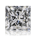 Natural Diamond 0.70 Carats, Princess with  Cut, D Color, SI1 Clarity and Certified by GIA