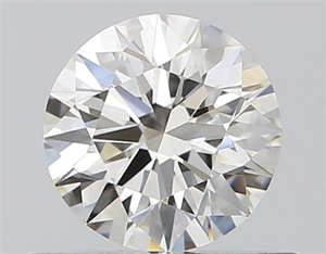 Picture of Natural Diamond 0.54 Carats, Round with Excellent Cut, G Color, VVS2 Clarity and Certified by IGI