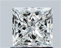 Natural Diamond 1.03 Carats, Princess with  Cut, H Color, VS1 Clarity and Certified by GIA