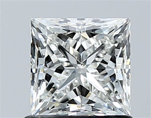 Picture of Natural Diamond 1.03 Carats, Princess with  Cut, H Color, VS1 Clarity and Certified by GIA