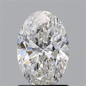 Picture of Natural Diamond 1.00 Carats, Oval with  Cut, F Color, SI2 Clarity and Certified by GIA
