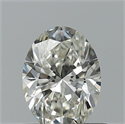 Natural Diamond 0.51 Carats, Oval with  Cut, F Color, VVS1 Clarity and Certified by IGI