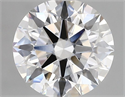 Lab Grown Diamond 3.02 Carats, Round with Ideal Cut, D Color, VVS2 Clarity and Certified by IGI