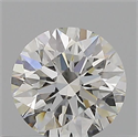 Natural Diamond 0.42 Carats, Round with Excellent Cut, H Color, IF Clarity and Certified by GIA