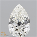 Natural Diamond 1.00 Carats, Pear with  Cut, J Color, SI1 Clarity and Certified by GIA