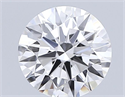 Lab Grown Diamond 1.10 Carats, Round with Ideal Cut, D Color, VVS1 Clarity and Certified by IGI