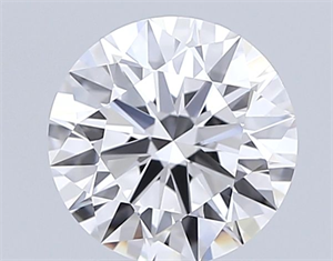 Picture of Lab Grown Diamond 1.10 Carats, Round with Ideal Cut, D Color, VVS1 Clarity and Certified by IGI