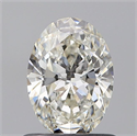 Natural Diamond 0.70 Carats, Oval with  Cut, I Color, VVS2 Clarity and Certified by GIA