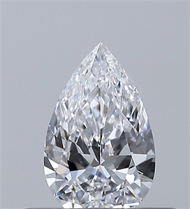 Picture of Natural Diamond 0.30 Carats, Pear with  Cut, D Color, VS1 Clarity and Certified by GIA