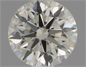 Natural Diamond 0.71 Carats, Round with Excellent Cut, J Color, VVS1 Clarity and Certified by IGI