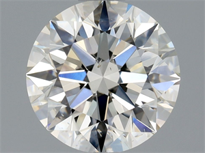 Picture of Natural Diamond 1.23 Carats, Round with Excellent Cut, J Color, SI1 Clarity and Certified by GIA