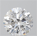 Natural Diamond 2.51 Carats, Round with Excellent Cut, E Color, VVS2 Clarity and Certified by GIA