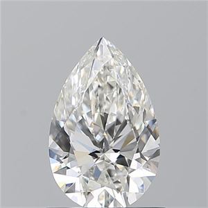 Picture of Natural Diamond 0.90 Carats, Pear with  Cut, H Color, VS2 Clarity and Certified by GIA