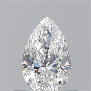 Foto Diamante Natural 0.50 quilates, De pera , Color F, claridad VS1 y certificado GIA de