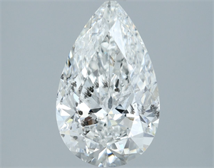 Picture of Natural Diamond 1.72 Carats, Pear with  Cut, F Color, SI2 Clarity and Certified by IGI