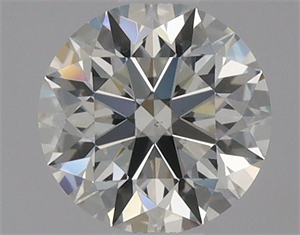 Picture of Natural Diamond 0.42 Carats, Round with Excellent Cut, I Color, VS1 Clarity and Certified by GIA