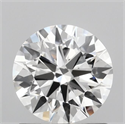 Lab Grown Diamond 1.08 Carats, Round with Ideal Cut, D Color, VVS2 Clarity and Certified by IGI