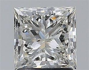 Picture of Natural Diamond 1.70 Carats, Princess with  Cut, J Color, VVS2 Clarity and Certified by GIA