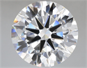 Lab Grown Diamond 7.07 Carats, Round with Ideal Cut, F Color, VVS2 Clarity and Certified by IGI