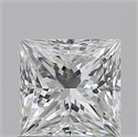 Natural Diamond 0.96 Carats, Princess with  Cut, G Color, VS2 Clarity and Certified by GIA