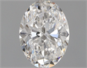 Natural Diamond 0.51 Carats, Oval with  Cut, E Color, SI1 Clarity and Certified by GIA