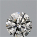 Natural Diamond 0.57 Carats, Round with Excellent Cut, H Color, VVS2 Clarity and Certified by IGI