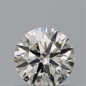 Picture of Natural Diamond 0.57 Carats, Round with Excellent Cut, H Color, VVS2 Clarity and Certified by IGI