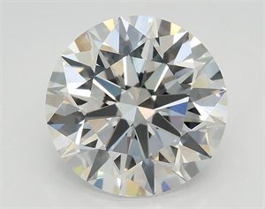 Picture of Lab Grown Diamond 3.04 Carats, Round with Excellent Cut, E Color, VS1 Clarity and Certified by GIA