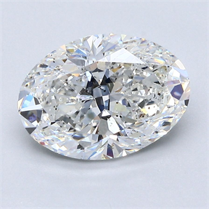 Picture of Natural Diamond 2.51 Carats, Oval with  Cut, F Color, SI2 Clarity and Certified by GIA