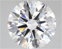 Lab Grown Diamond 5.05 Carats, Round with Ideal Cut, D Color, VVS2 Clarity and Certified by IGI