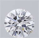 Lab Grown Diamond 2.01 Carats, Round with Ideal Cut, D Color, VVS2 Clarity and Certified by IGI