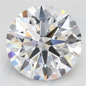 Picture of Lab Grown Diamond 3.48 Carats, Round with Ideal Cut, D Color, VVS1 Clarity and Certified by IGI