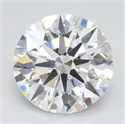 Lab Grown Diamond 3.11 Carats, Round with Ideal Cut, D Color, IF Clarity and Certified by IGI
