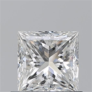 Picture of Natural Diamond 0.70 Carats, Princess with  Cut, F Color, VS2 Clarity and Certified by GIA