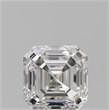 Diamante Natural 1.05 quilates, Asscher , Color G, claridad VVS2 y certificado GIA