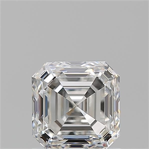 Foto Diamante Natural 1.05 quilates, Asscher , Color G, claridad VVS2 y certificado GIA de