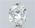 Natural Diamond 1.70 Carats, Oval with  Cut, H Color, VS2 Clarity and Certified by GIA