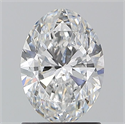 Natural Diamond 1.30 Carats, Oval with  Cut, E Color, SI2 Clarity and Certified by GIA