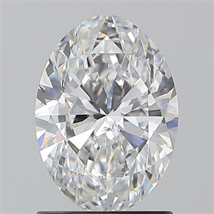 Picture of Natural Diamond 1.30 Carats, Oval with  Cut, E Color, SI2 Clarity and Certified by GIA