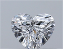 Natural Diamond 0.33 Carats, Heart with  Cut, D Color, VVS1 Clarity and Certified by GIA