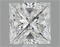 Natural Diamond 0.90 Carats, Princess with  Cut, E Color, SI2 Clarity and Certified by HRD