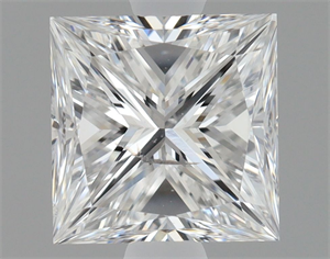Picture of Natural Diamond 0.90 Carats, Princess with  Cut, E Color, SI2 Clarity and Certified by HRD