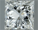 Natural Diamond 0.50 Carats, Princess with  Cut, H Color, VVS1 Clarity and Certified by IGI