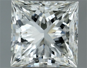 Picture of Natural Diamond 0.50 Carats, Princess with  Cut, H Color, VVS1 Clarity and Certified by IGI
