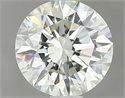 Natural Diamond 0.80 Carats, Round with Excellent Cut, L Color, IF Clarity and Certified by GIA