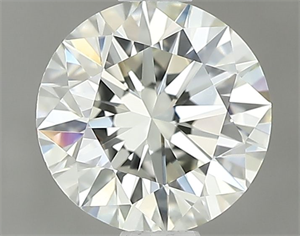 Picture of Natural Diamond 0.80 Carats, Round with Excellent Cut, L Color, IF Clarity and Certified by GIA