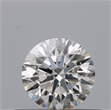 Natural Diamond 0.42 Carats, Round with Excellent Cut, F Color, VVS2 Clarity and Certified by GIA